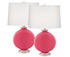 Pink Carrie Table Lamp Sets