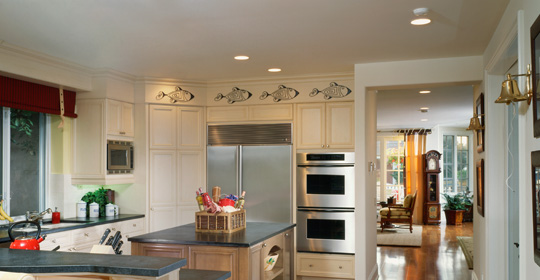 kitchen recessed lighting - layout, placement & basic planning ideas