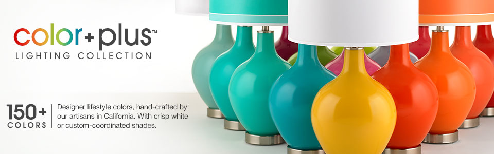 Color Plus Collection - Colored Glass Lamps