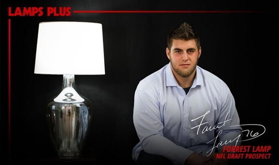 Top NFL Draft prospect Forrest Lamp has partnered with Lamps Plus.