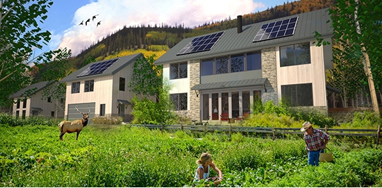 Concept art featuring the VISION House® at Mariposa Meadows. Concept art of the VISION House®.