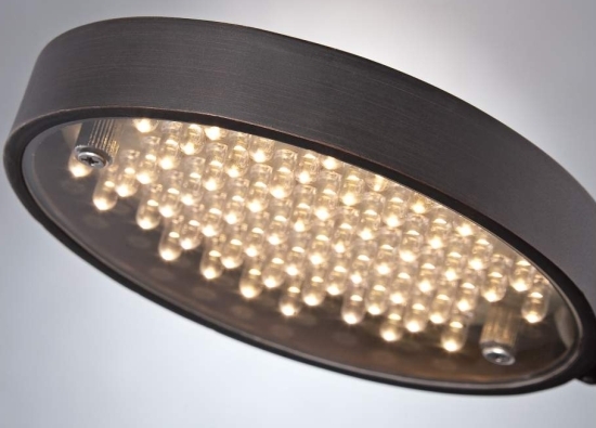 An LED lamp head with a warm color temperature light.