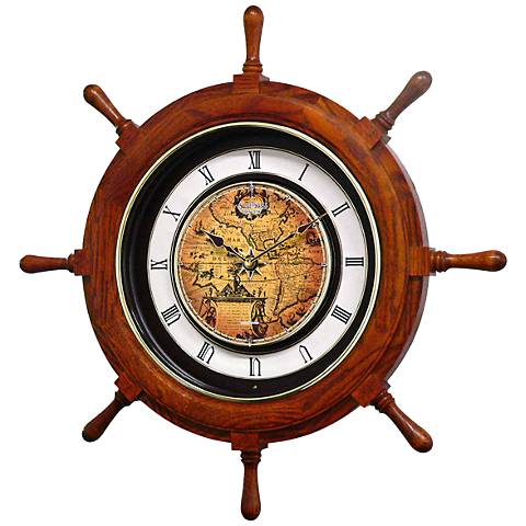 Nautical style wall clock.
