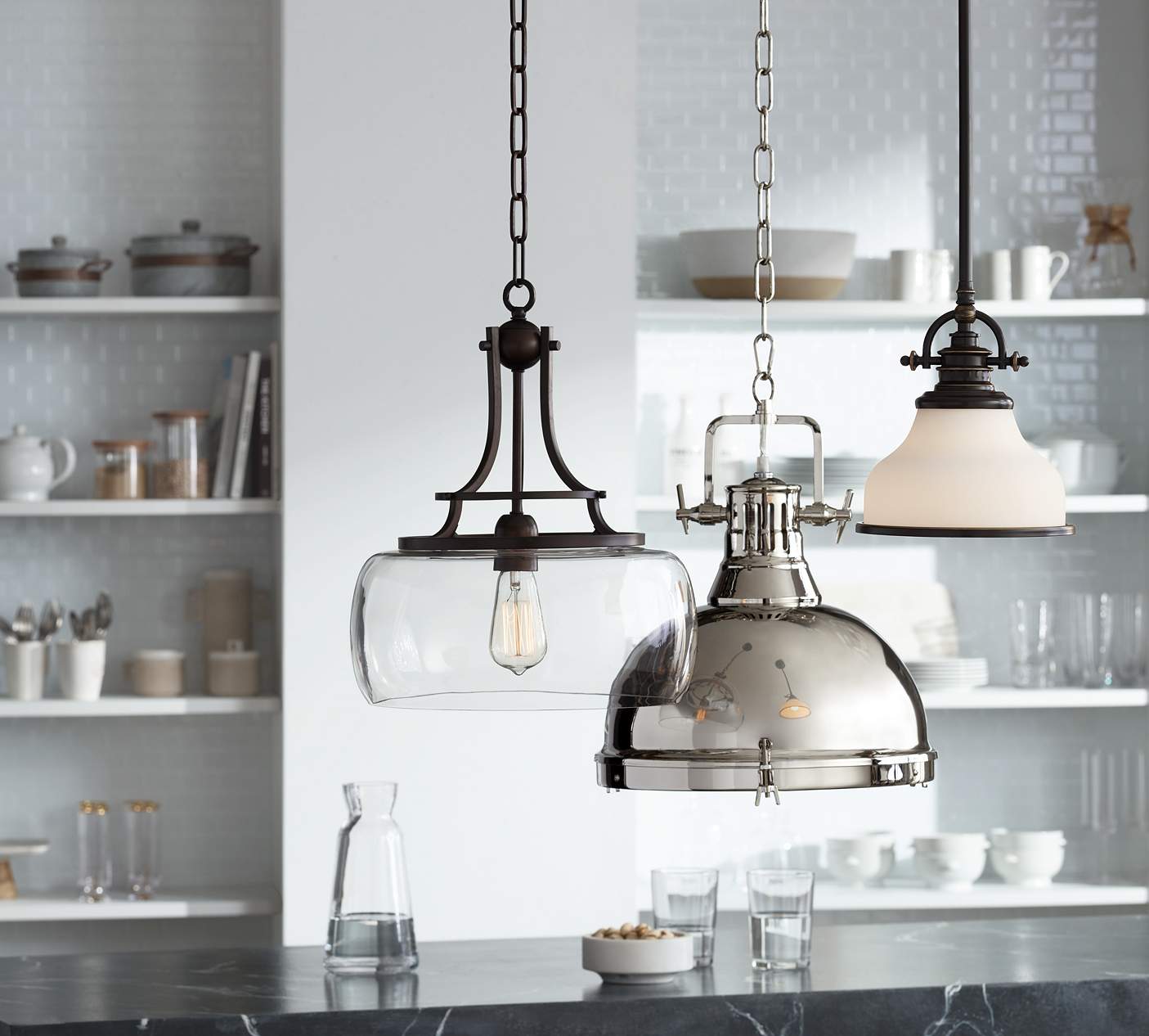 Hanging Pendant Lights Over Kitchen Counter - Best Design Idea