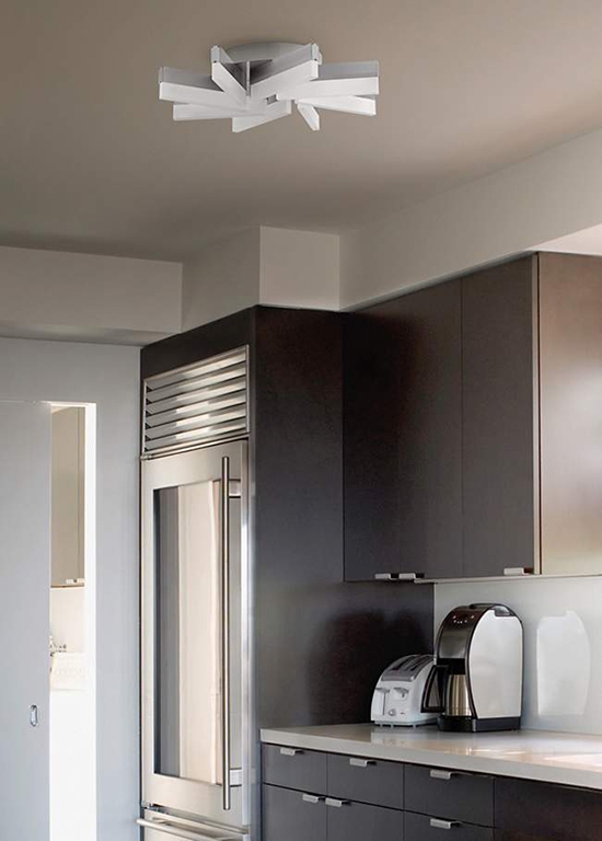 Led Ceiling Lights For Small Es Ideas Advice Lamps Plus Aluminum Led Ceiling Light In A Kitchen Setting