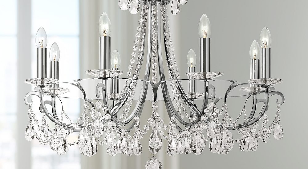 Traditional Crystal Chandelier - Chain Hung