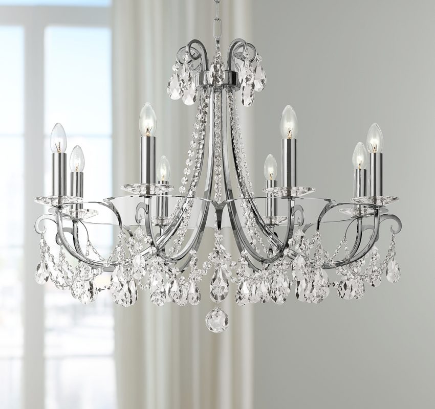 Traditional Crystal Chandelier - Chain Hung