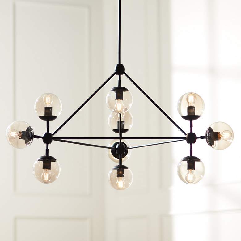 A geometric modern chandelier from Lamps Plus
