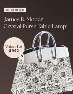 Enter To Win James R. Moder Crystal Purse Table Lamp†