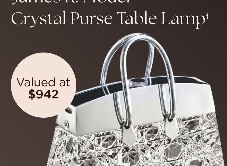 Enter To Win James R. Moder Crystal Purse Table Lamp†