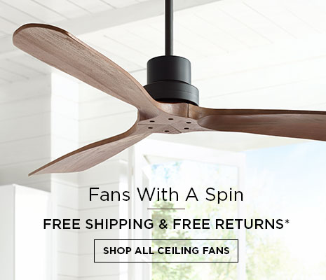 Free Shipping & Free Returns on All Ceiling Fans*
