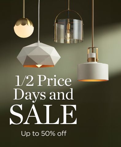 1/2 Price Days & Sale - Up to 50% off