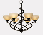 Transitional Bronze Chandeliers