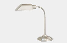 Transitional Brushed Nickel Desk Lamps