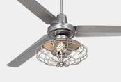 Brushed Nickel Ceiling Fans with Lights and Remote