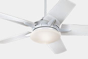 White Ceiling Fans with Lights and Remote