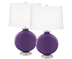Purple Carrie Table Lamp Sets