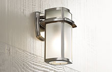 Brushed Nickel Modern Outdoor Lighting