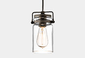 Industrial Glass Mini Pendant Lights
