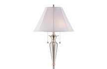 Traditional Brushed Steel Floor Lamps
